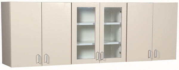 72" Wall Cabinet with Lexan Doors